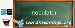 WordMeaning blackboard for inoculator